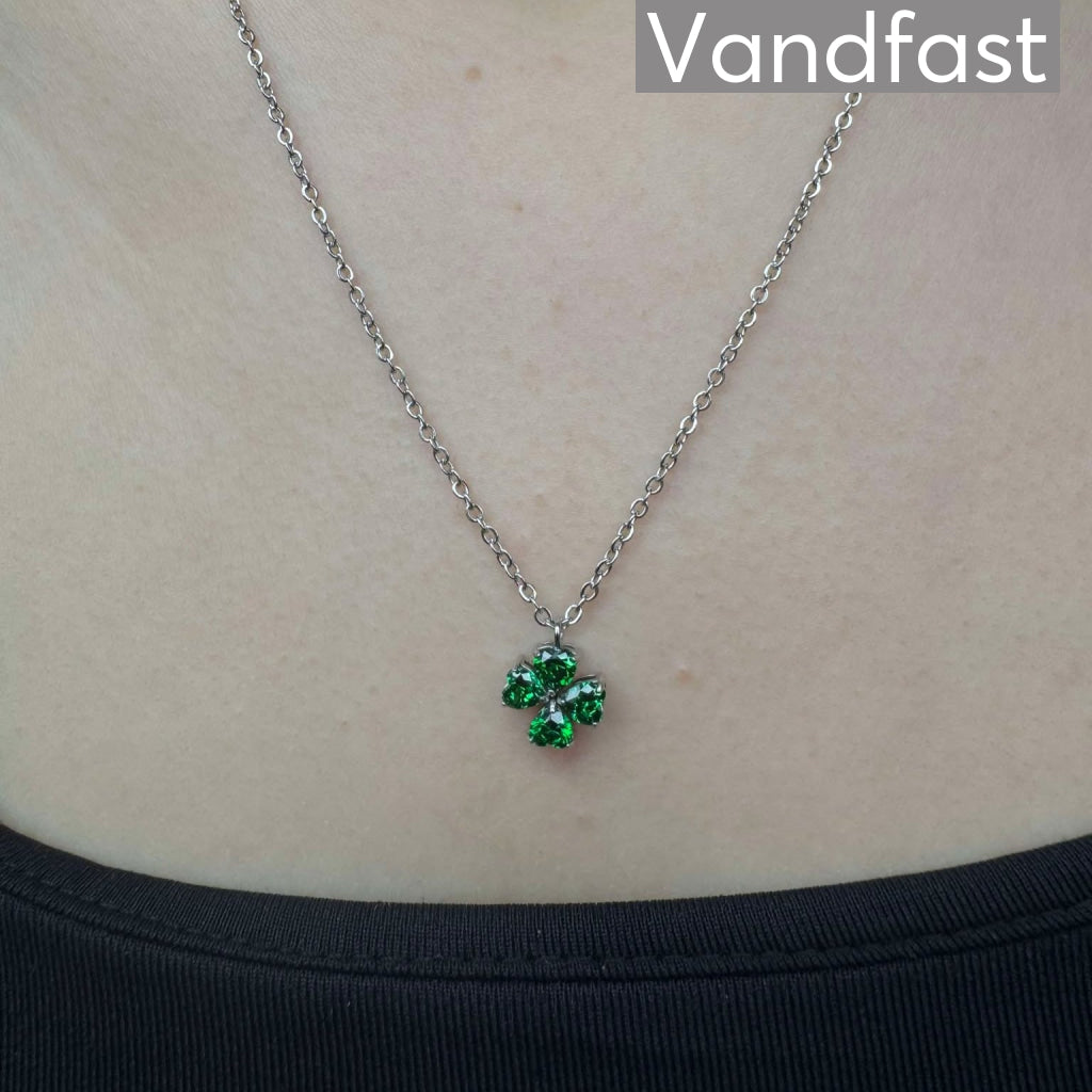 Annebrauner Firkløver Halskæde