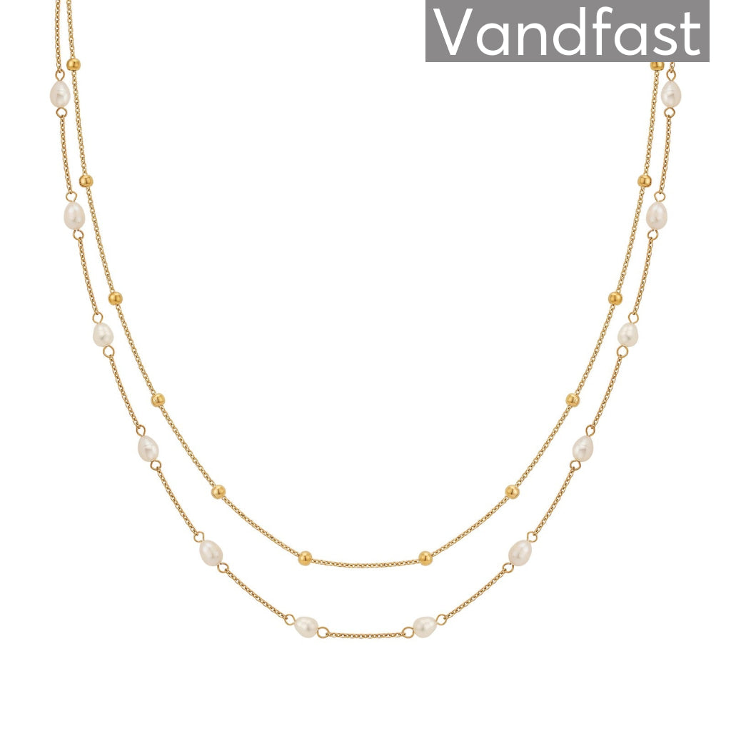 ANNEBRAUNER Florence Ball Halskæde 18K Guldbelagt