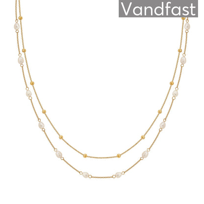 ANNEBRAUNER Florence Ball Halskæde 18K Guldbelagt