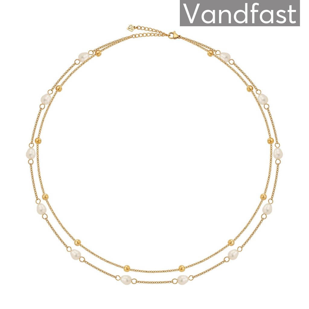 ANNEBRAUNER Florence Ball Halskæde 18K Guldbelagt