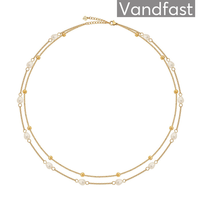 ANNEBRAUNER Florence Ball Halskæde 18K Guldbelagt