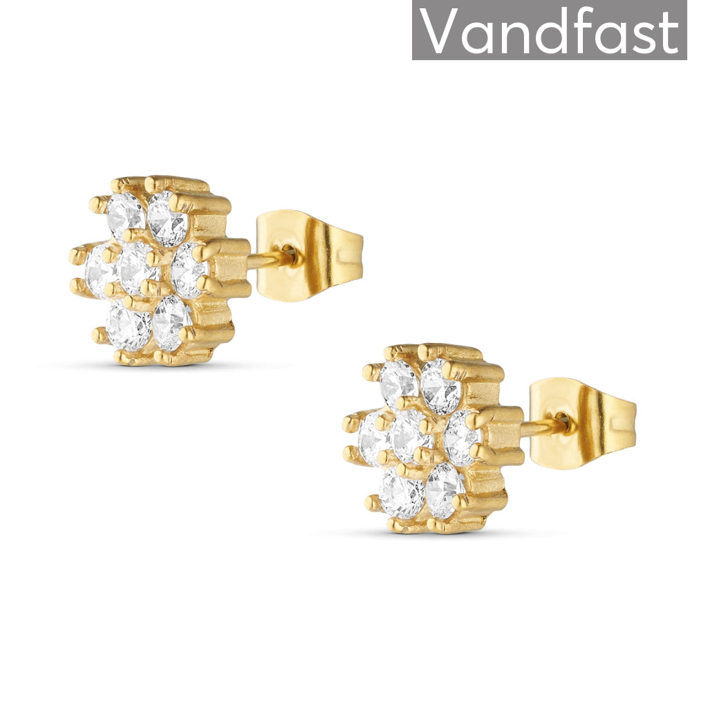 ANNEBRAUNER Flower Ørestikker 18K Guldbelagt - Ørering