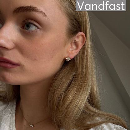 ANNEBRAUNER Flower Ørestikker 18K Guldbelagt - Ørering