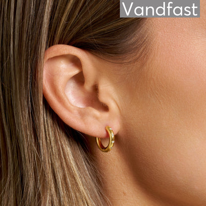 ANNEBRAUNER Golden Sun Creole 15 mm Øreringe 18K Guldbelagt