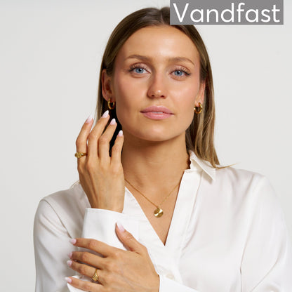 ANNEBRAUNER Golden Sun Creoler 20 mm Øreringe Guldbelagt