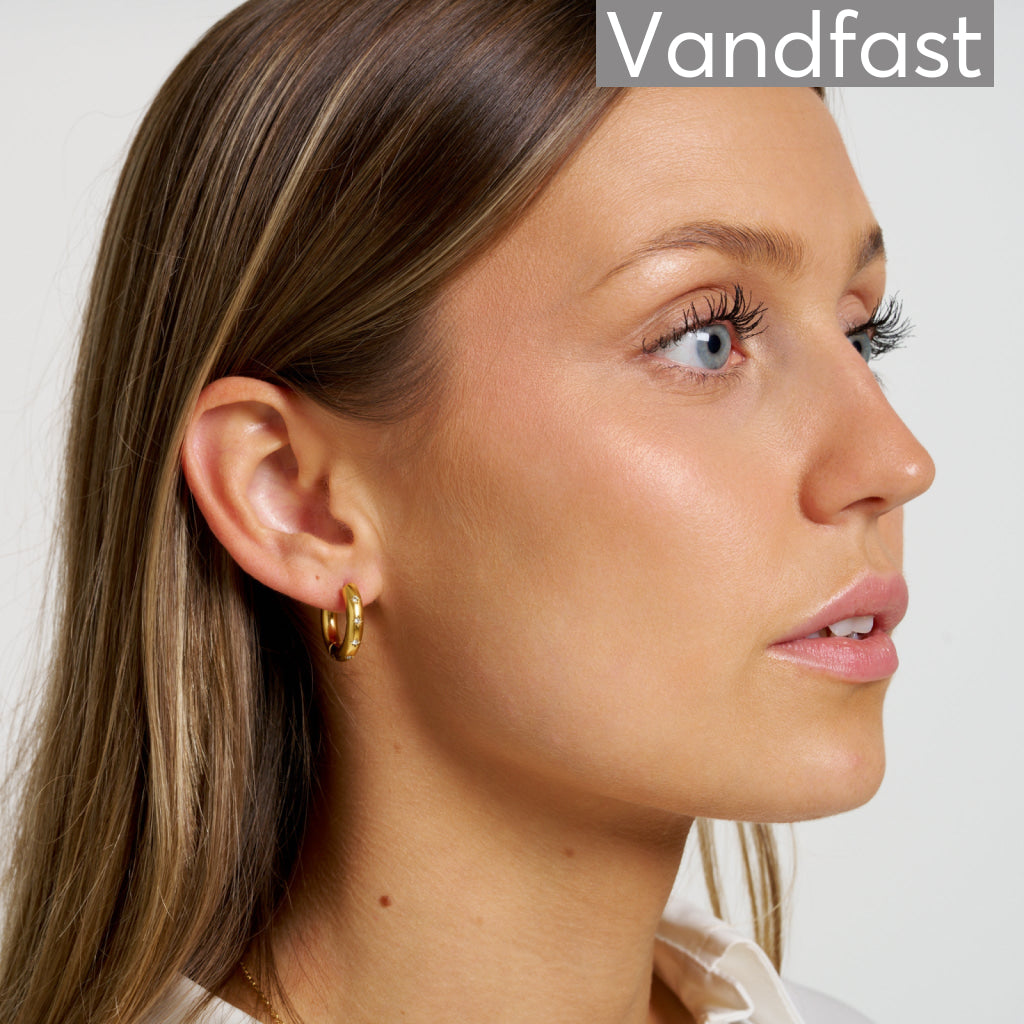 ANNEBRAUNER Golden Sun Creoler 20 mm Øreringe Guldbelagt