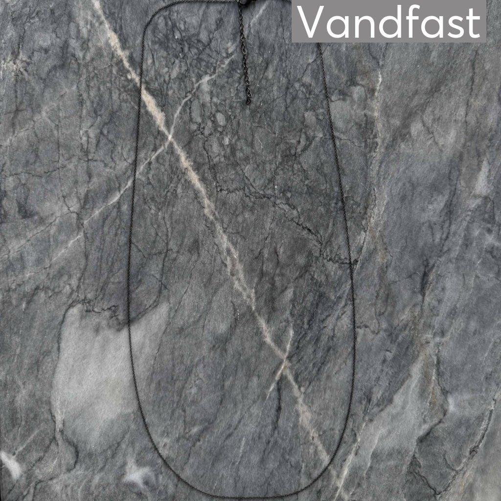 Annebrauner Necklace Black 70 Cm + 7