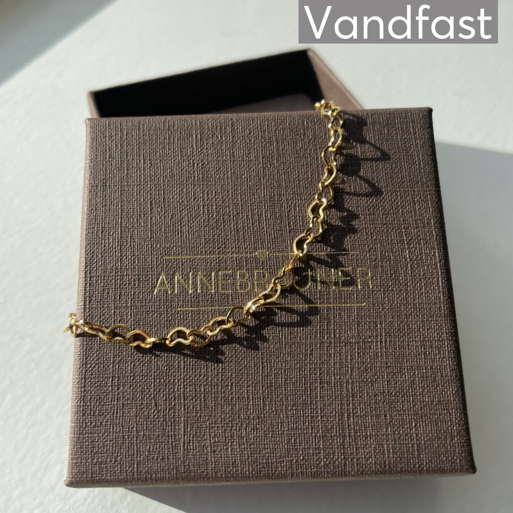 ANNEBRAUNER Heart Armbånd 18K Guldbelagt