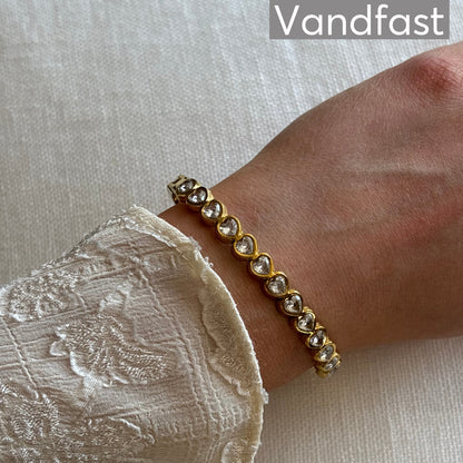 ANNEBRAUNER Heart Bangle Armbånd 18K Guldbelagt - Armbånd