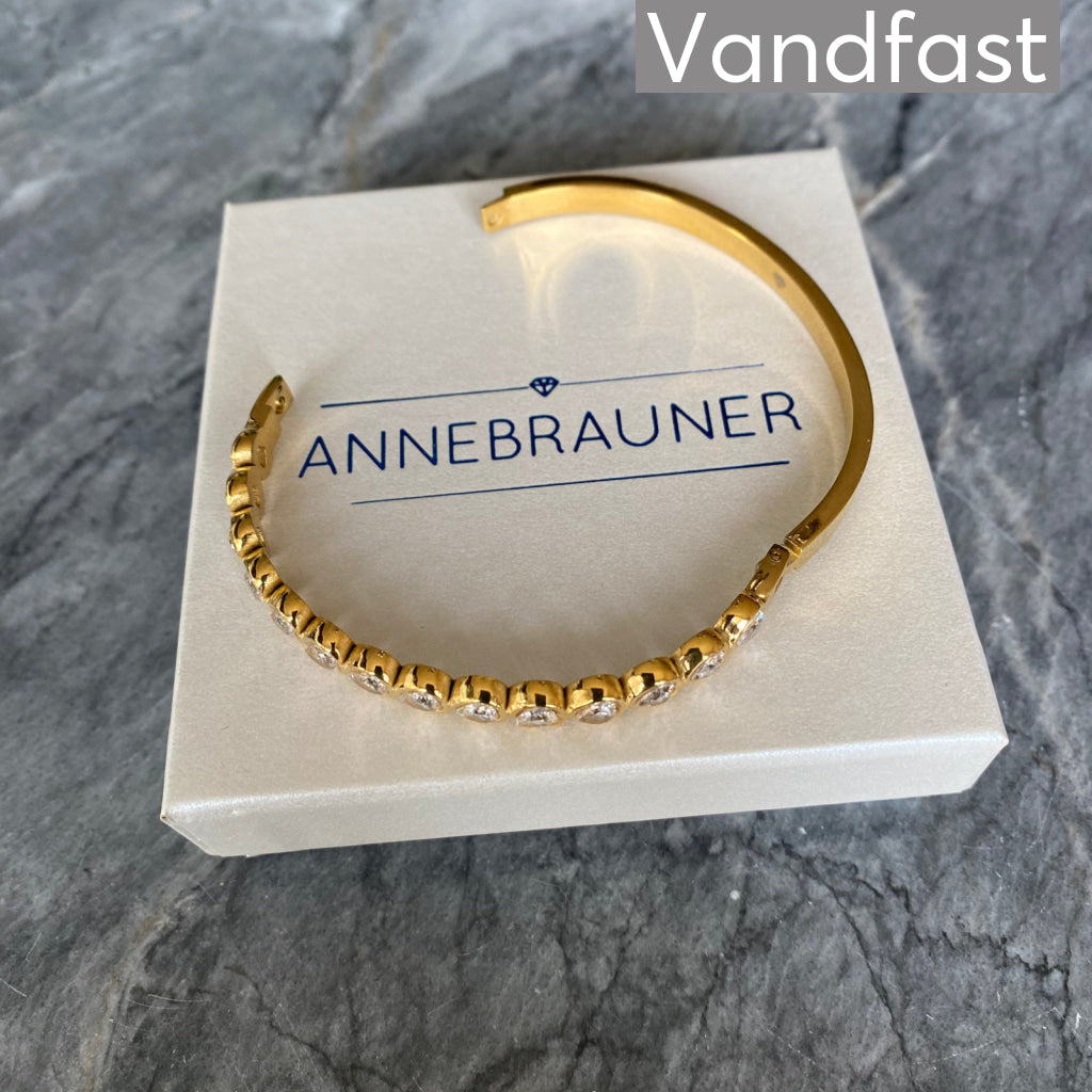 ANNEBRAUNER Heart Bangle Armbånd 18K Guldbelagt - Armbånd