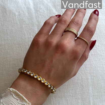 ANNEBRAUNER Heart Bangle Armbånd 18K Guldbelagt - Armbånd