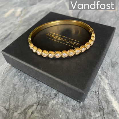 ANNEBRAUNER Heart Bangle Armbånd 18K Guldbelagt - Armbånd