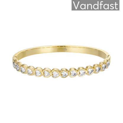 ANNEBRAUNER Heart Bangle Armbånd 18K Guldbelagt - Armbånd