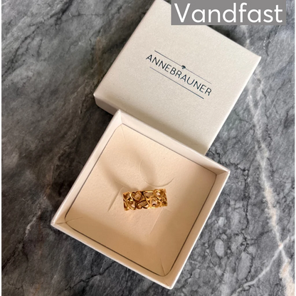 ANNEBRAUNER Hjerte Ring 18K Guldbelagt - Ring