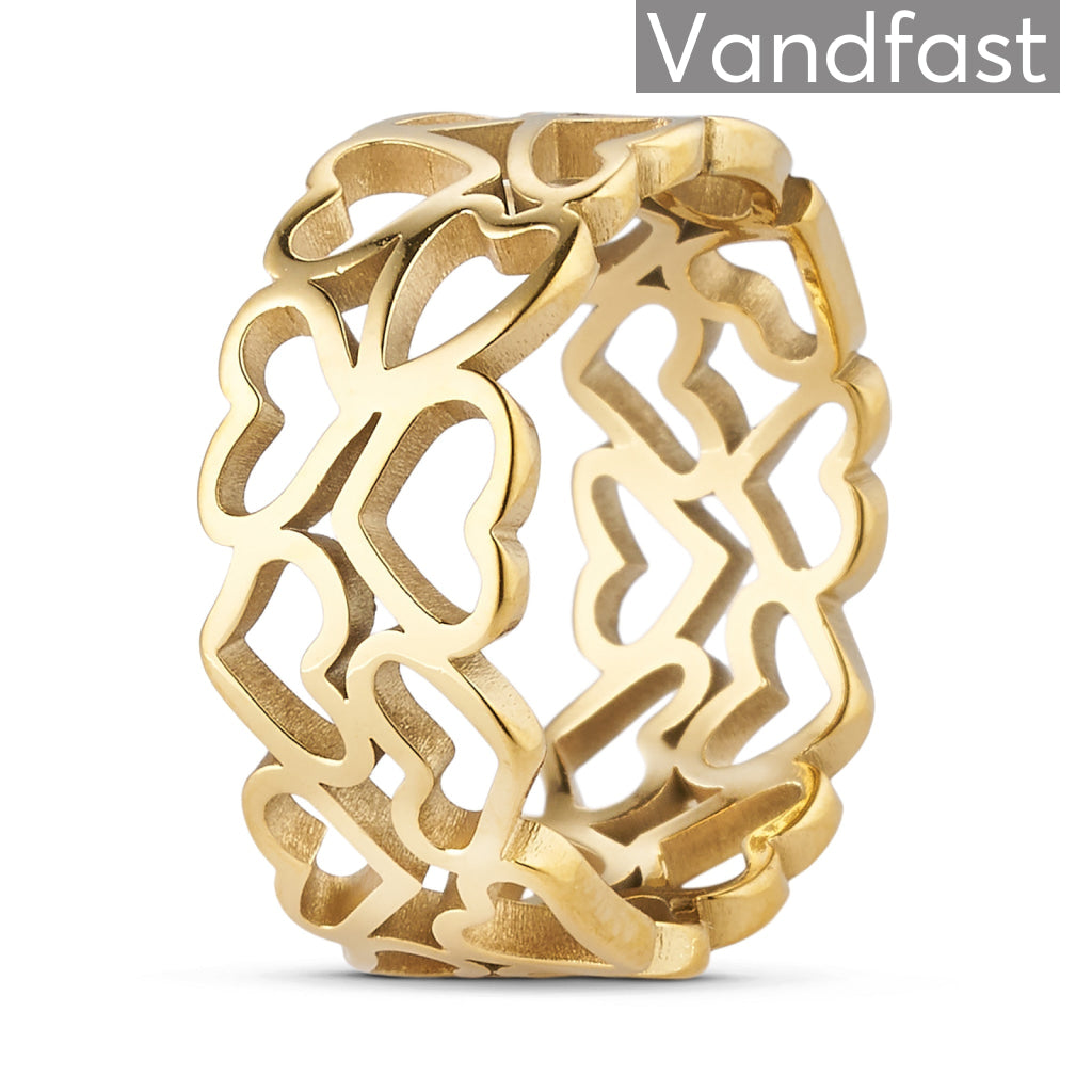 ANNEBRAUNER Hjerte Ring 18K Guldbelagt - Ring