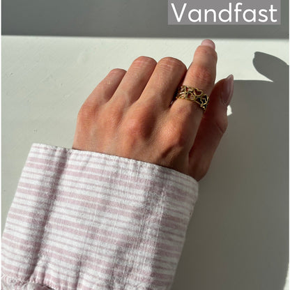 ANNEBRAUNER Hjerte Ring 18K Guldbelagt - Ring