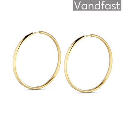 ANNEBRAUNER Hoops 45 mm 18K Guldbelagt - Ørering