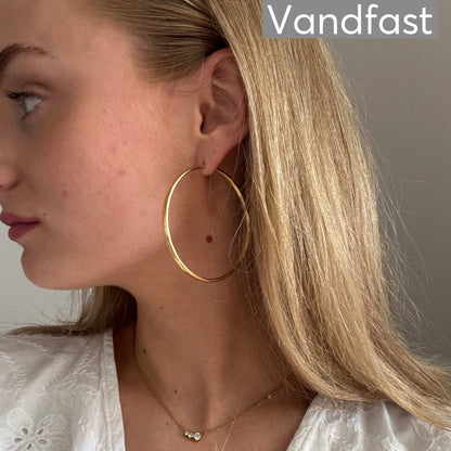 ANNEBRAUNER Hoops 60 mm 18K Guldbelagt - Ørering