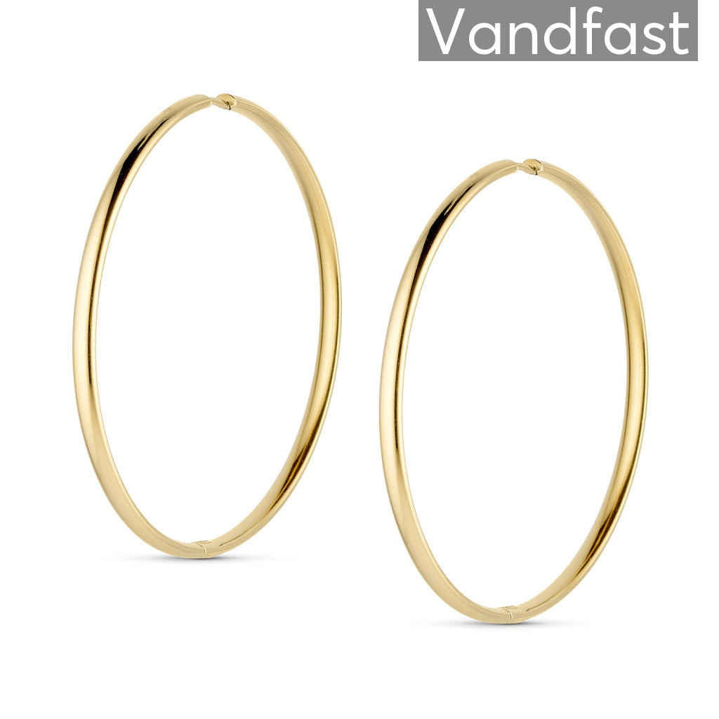 ANNEBRAUNER Hoops 60 mm 18K Guldbelagt - Ørering