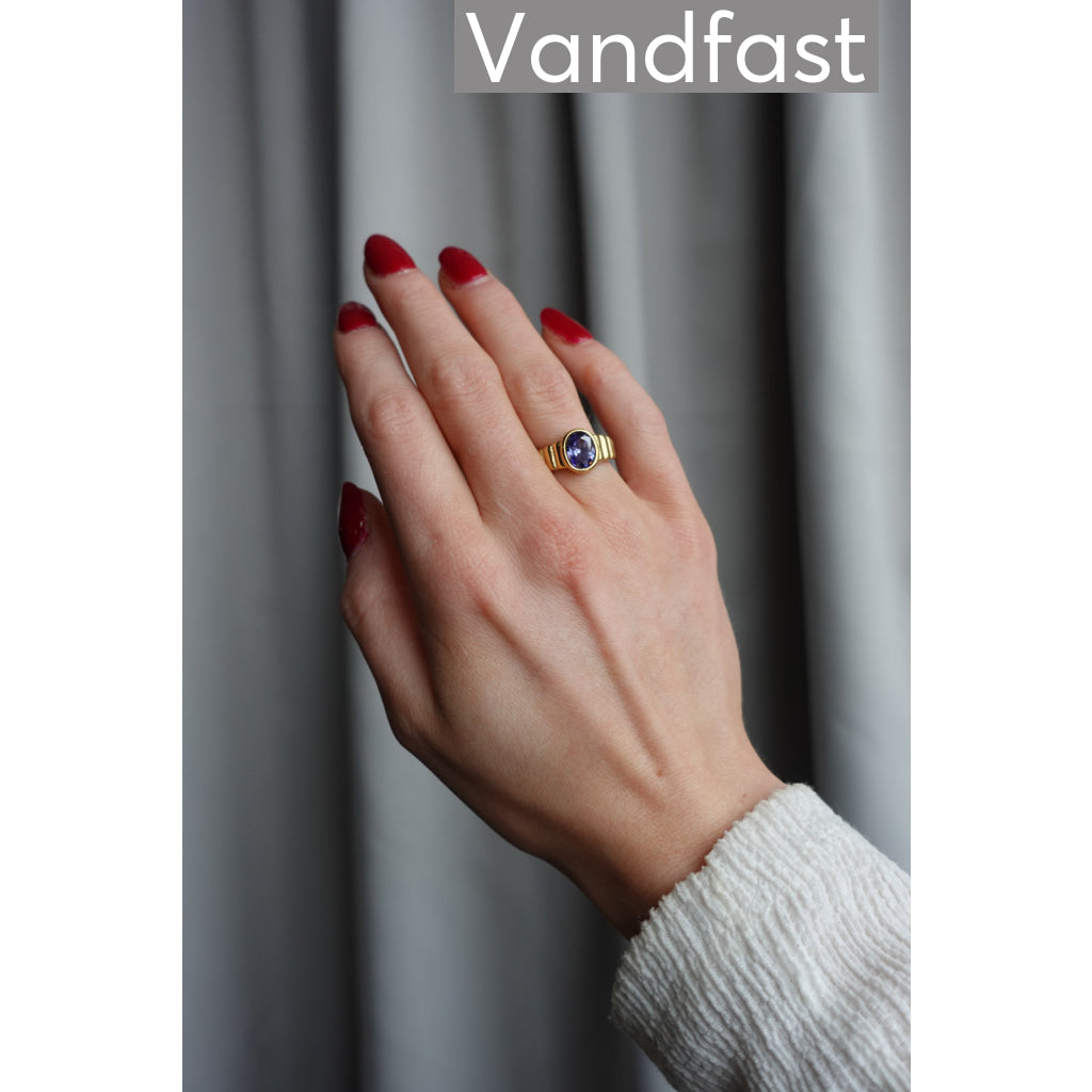 ANNEBRAUNER Imperial Tanzanite Ring 18K Guldbelagt