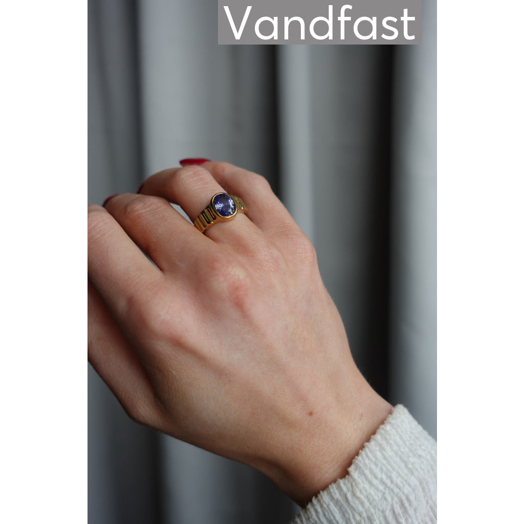 ANNEBRAUNER Imperial Tanzanite Ring 18K Guldbelagt