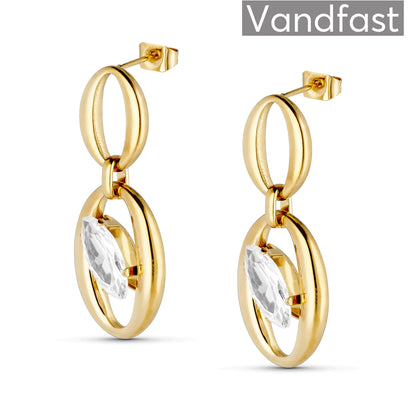 ANNEBRAUNER Kennedy Zirconia Øreringe 18K Guldbelagt - Ørering