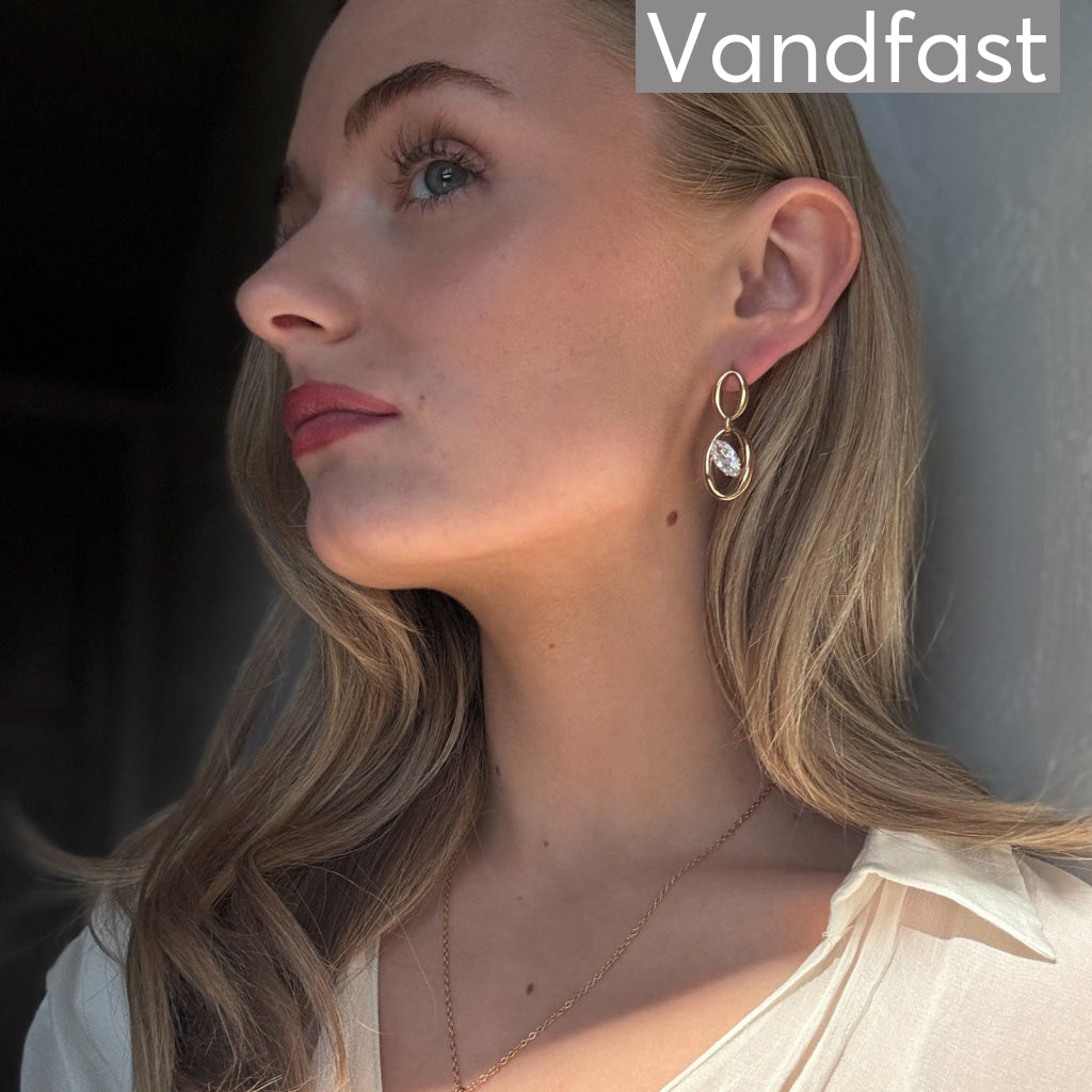 ANNEBRAUNER Kennedy Zirconia Øreringe 18K Guldbelagt - Ørering