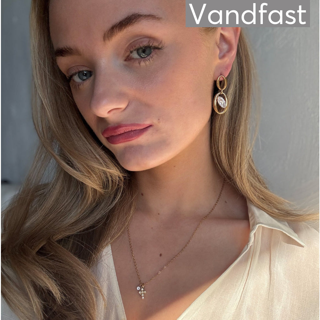 ANNEBRAUNER Kennedy Zirconia Øreringe 18K Guldbelagt - Ørering
