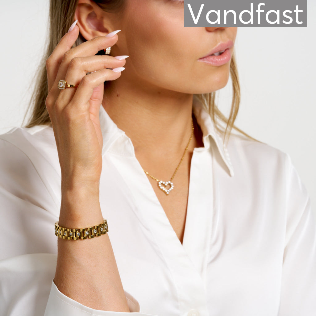 ANNEBRAUNER Kleopatra Zirconia Armbånd 18K Guldbelagt