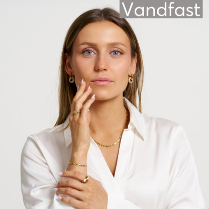 ANNEBRAUNER Lausanne Clear Øreringe 18K Guldbelagt