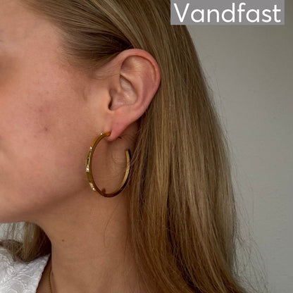 ANNEBRAUNER Linnea Creole Big Øreringe 18K Guldbelagt - Ørering