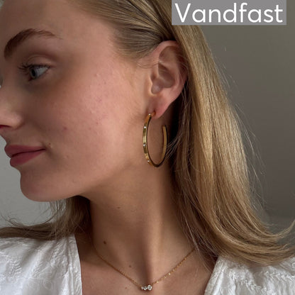ANNEBRAUNER Linnea Creole Big Øreringe 18K Guldbelagt - Ørering
