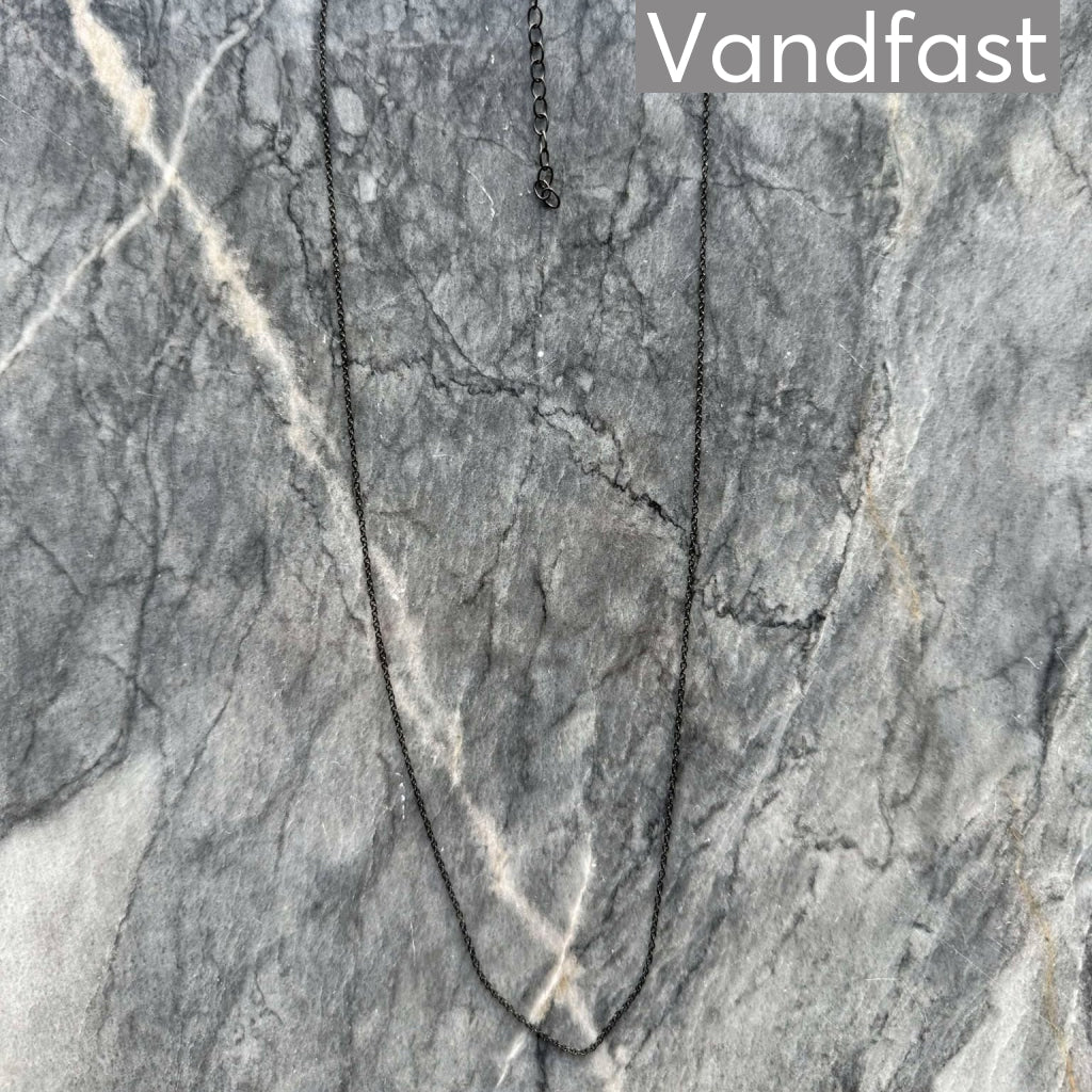 Annebrauner Necklace Black 50 Cm + 7