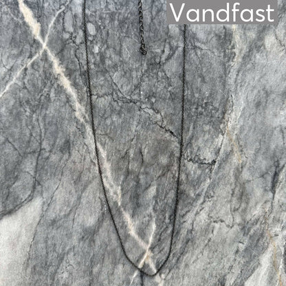 Annebrauner Necklace Black 50 Cm + 7