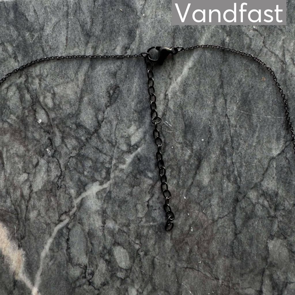 Annebrauner Necklace Black 70 Cm + 7