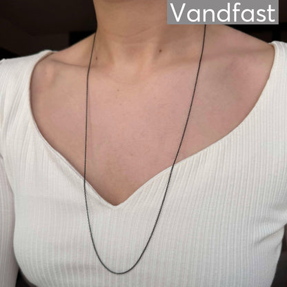 Annebrauner Necklace Black 70 Cm + 7