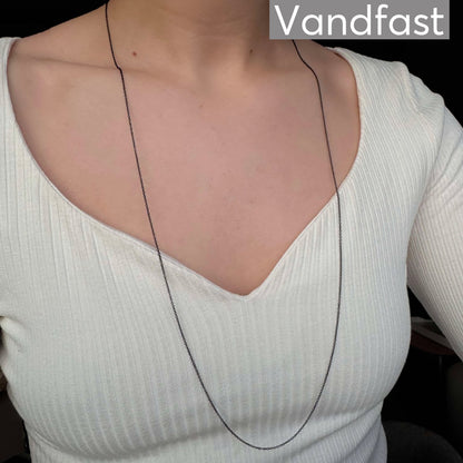 Annebrauner Necklace Black 80 Cm + 7