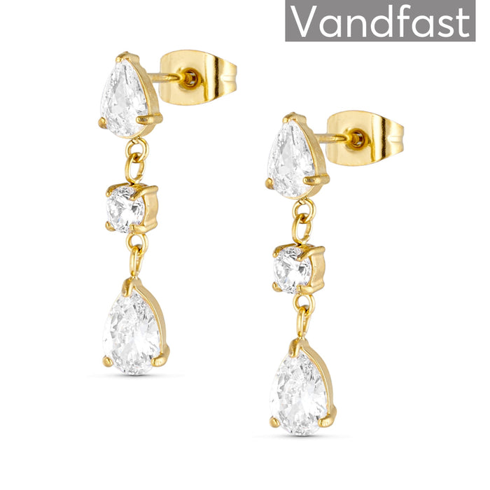 ANNEBRAUNER Nova Zirconia Øreringe 18K Guldbelagt - Ørering