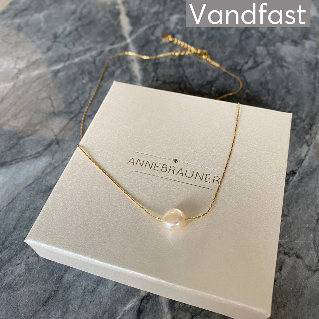 ANNEBRAUNER One Pearl Halskæde 18K Guldbelagt