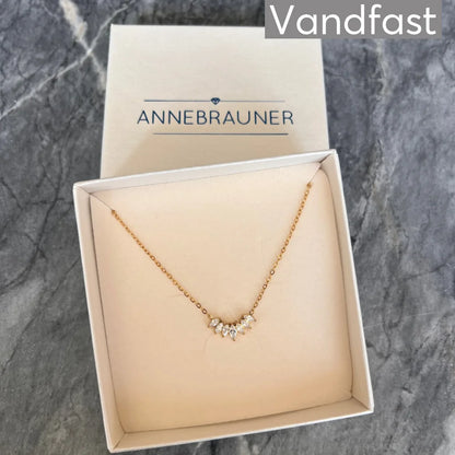 ANNEBRAUNER Oval Zirconia Halskæde 18K Guldbelagt - Halskæde