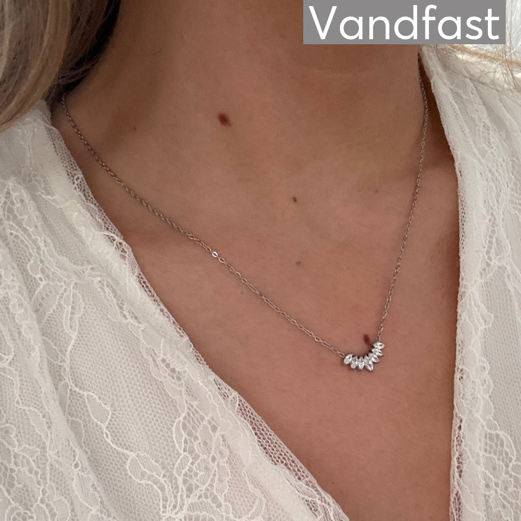 ANNEBRAUNER Oval Zirconia Halskæde - Halskæde