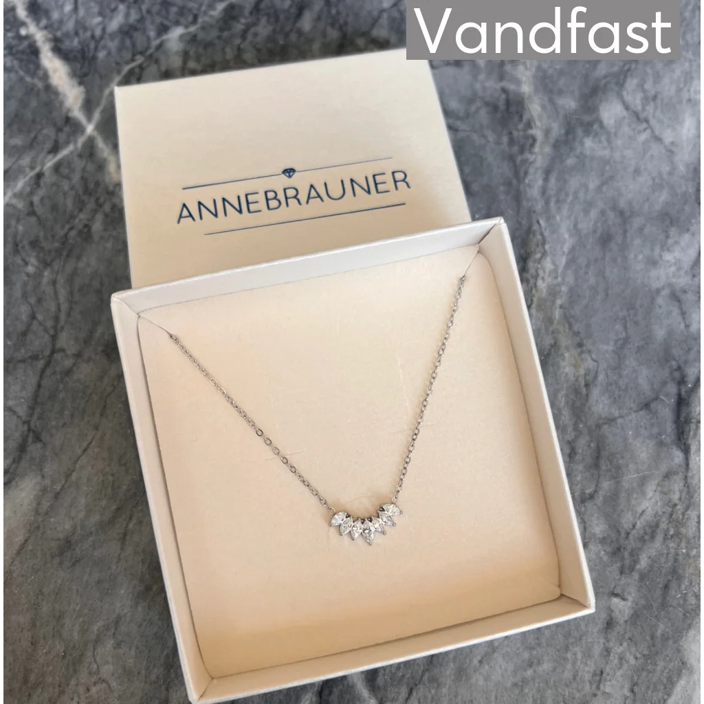 ANNEBRAUNER Oval Zirconia Halskæde - Halskæde