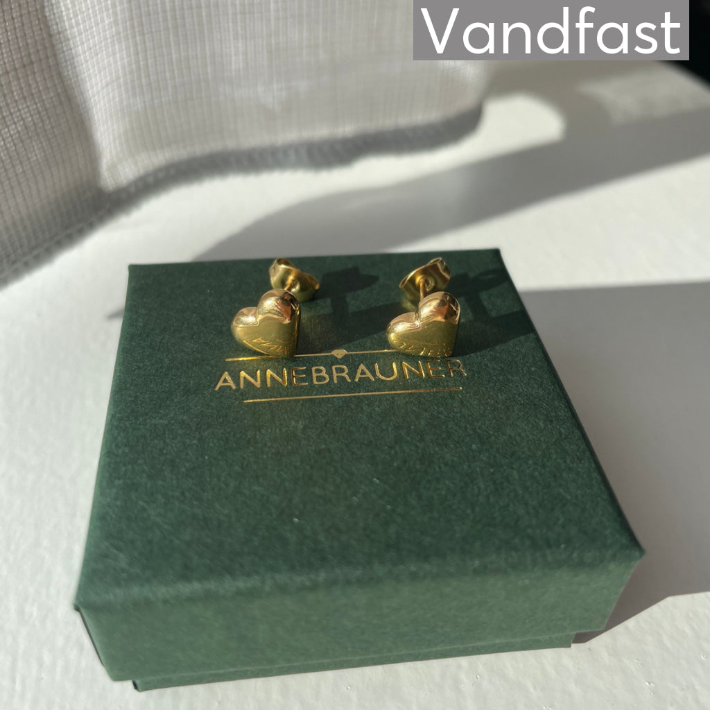 ANNEBRAUNER Palermo Heart Øreringe 18K Guldbelagt