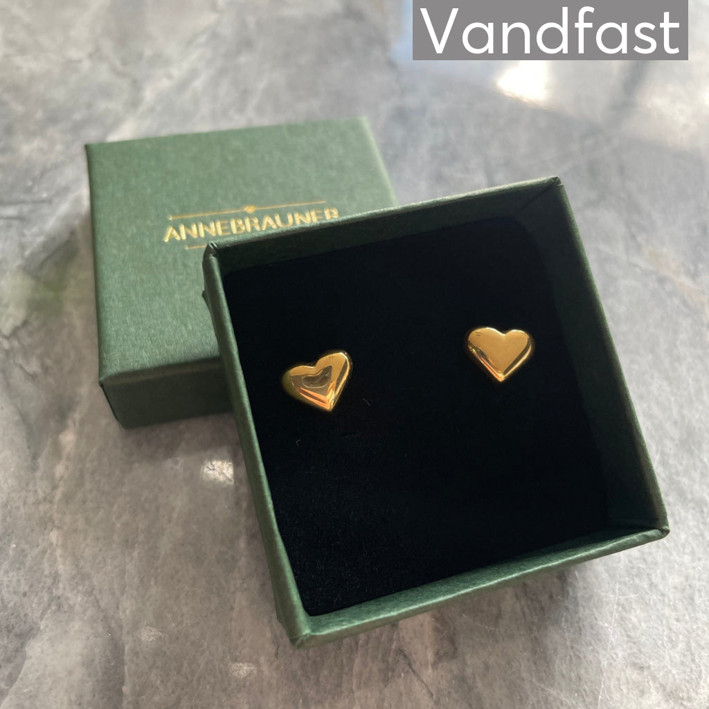 ANNEBRAUNER Palermo Heart Øreringe 18K Guldbelagt