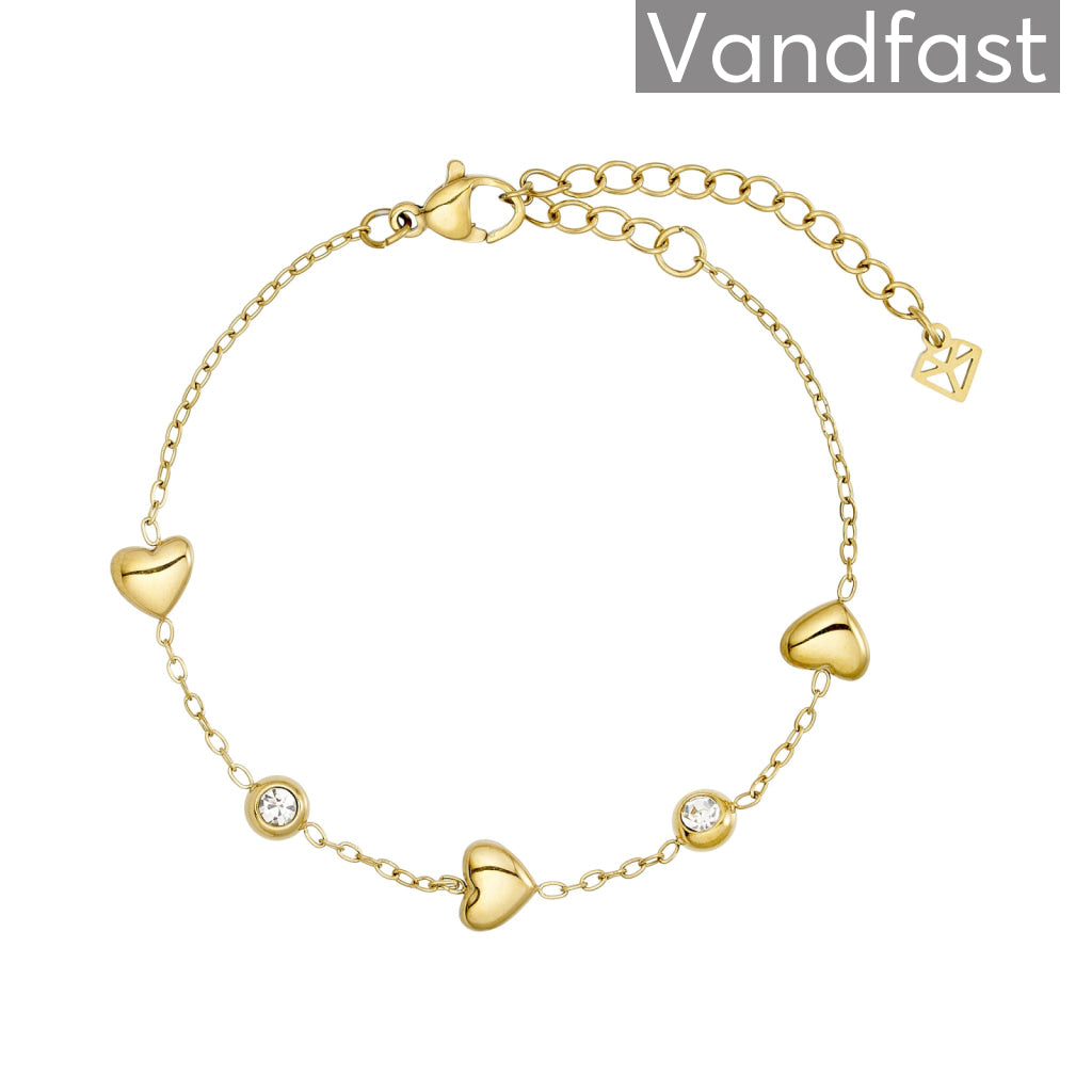 ANNEBRAUNER Palermo Mix Armbånd 18K Guldbelagt