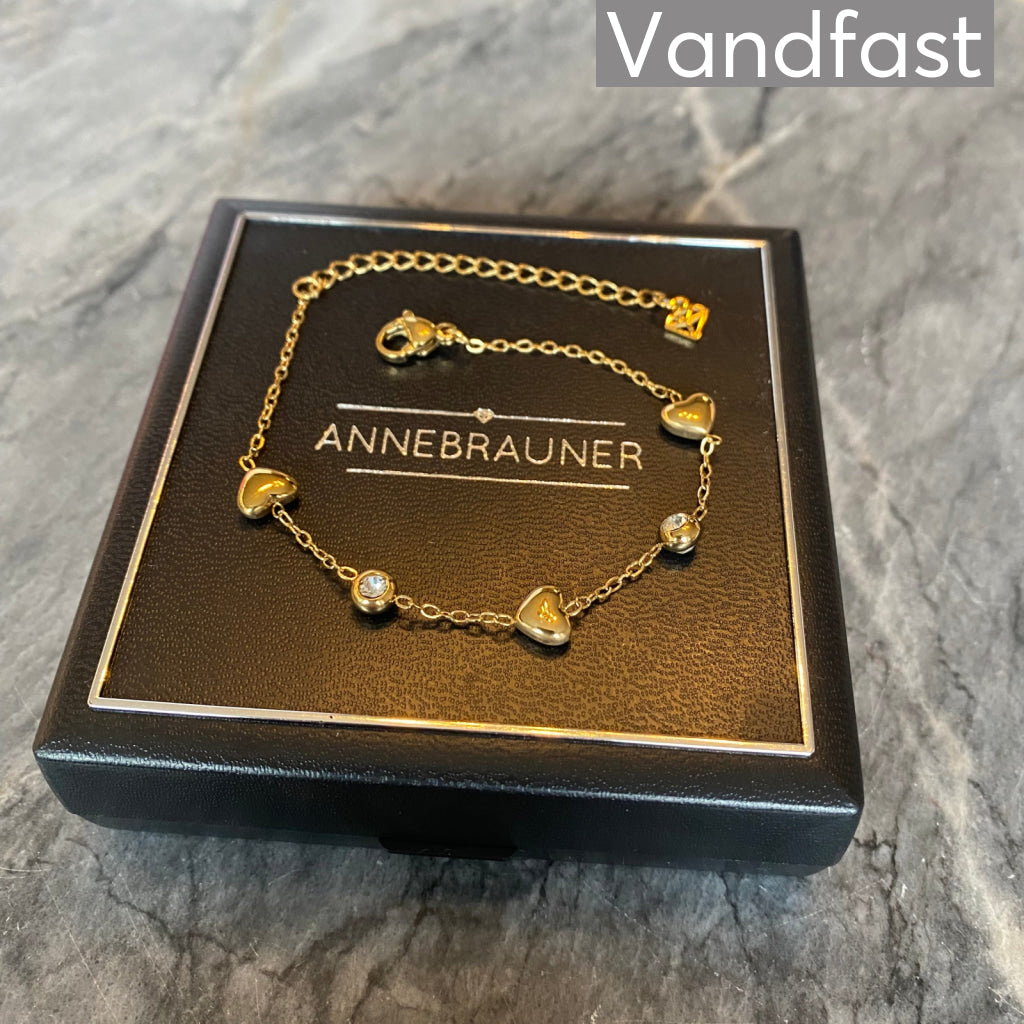 ANNEBRAUNER Palermo Mix Armbånd 18K Guldbelagt