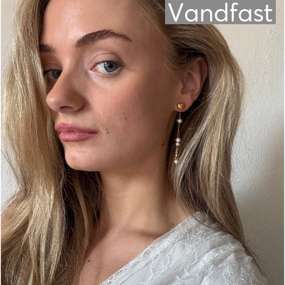 ANNEBRAUNER Palermo Pearl Love Øreringe 18K Guldbelagt - Ørering
