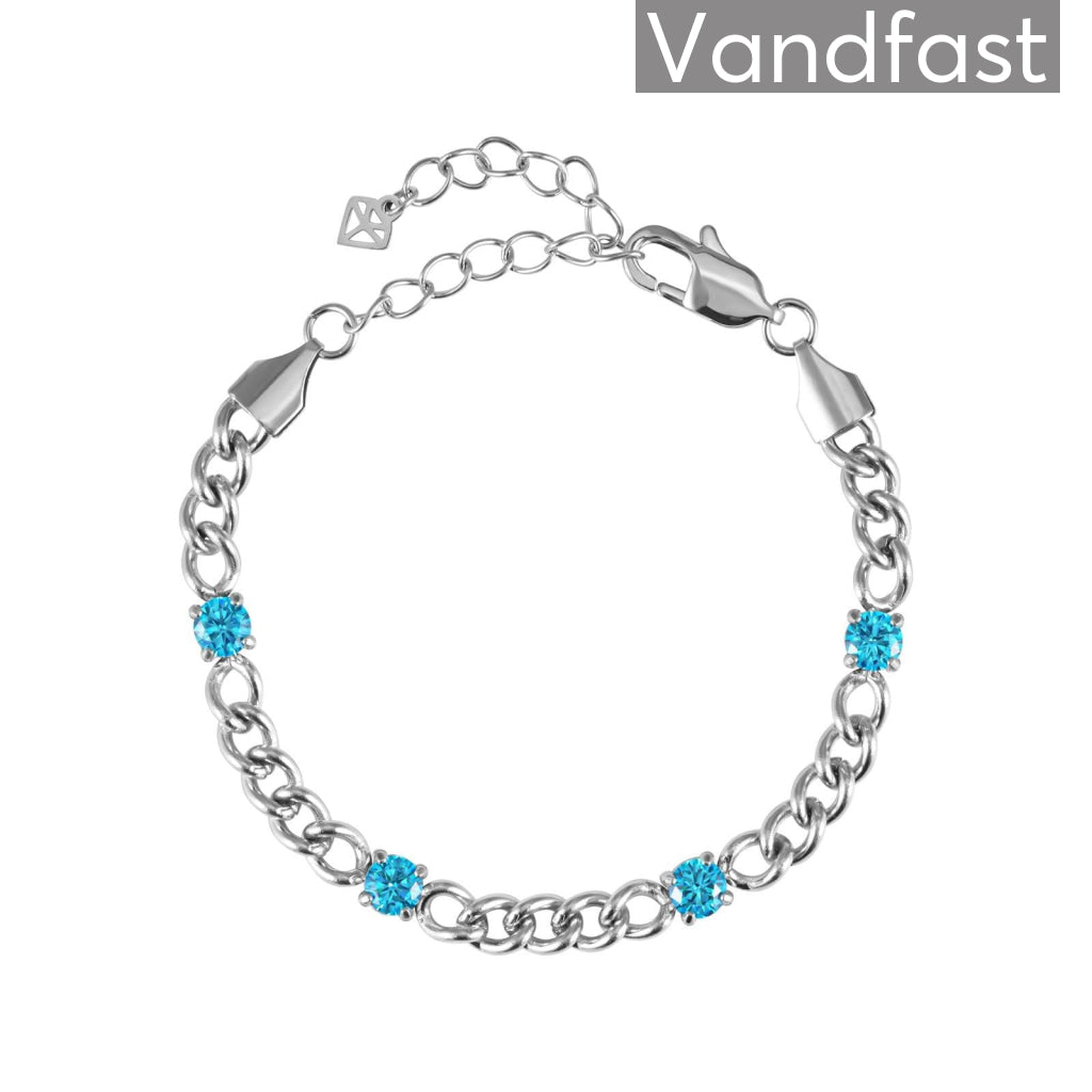Annebrauner Panzer Aquamarine Bracelet
