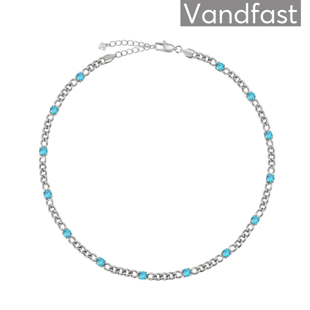 Annebrauner Panzer Necklace Aquamarine