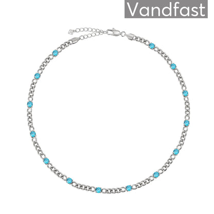 Annebrauner Panzer Necklace Aquamarine